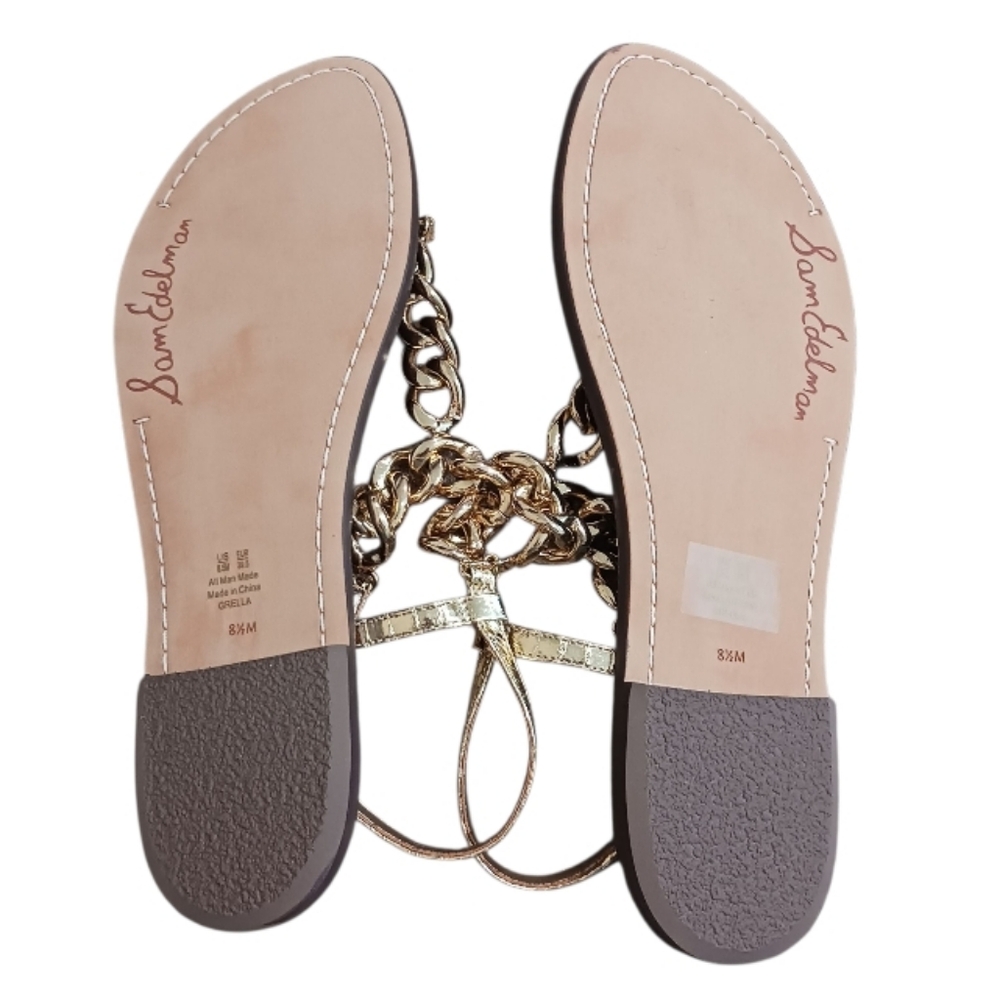 NEW Sam Edelman Grella Chain Thong Sandal - Picture 8 of 8
